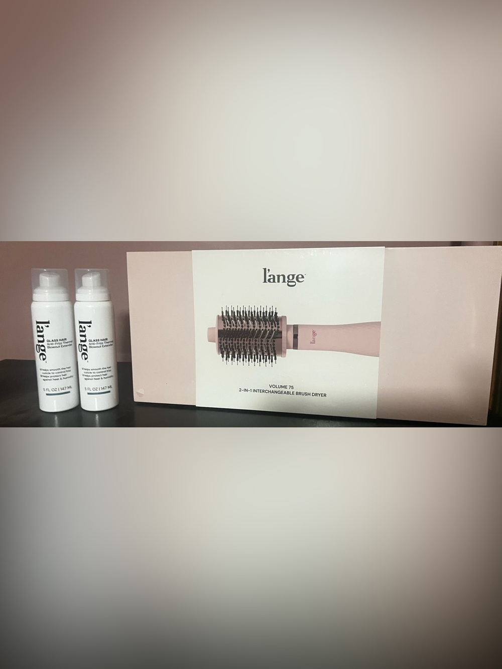 L’Ange Blush Oval Hot Air Round Brush Styler (75MM)